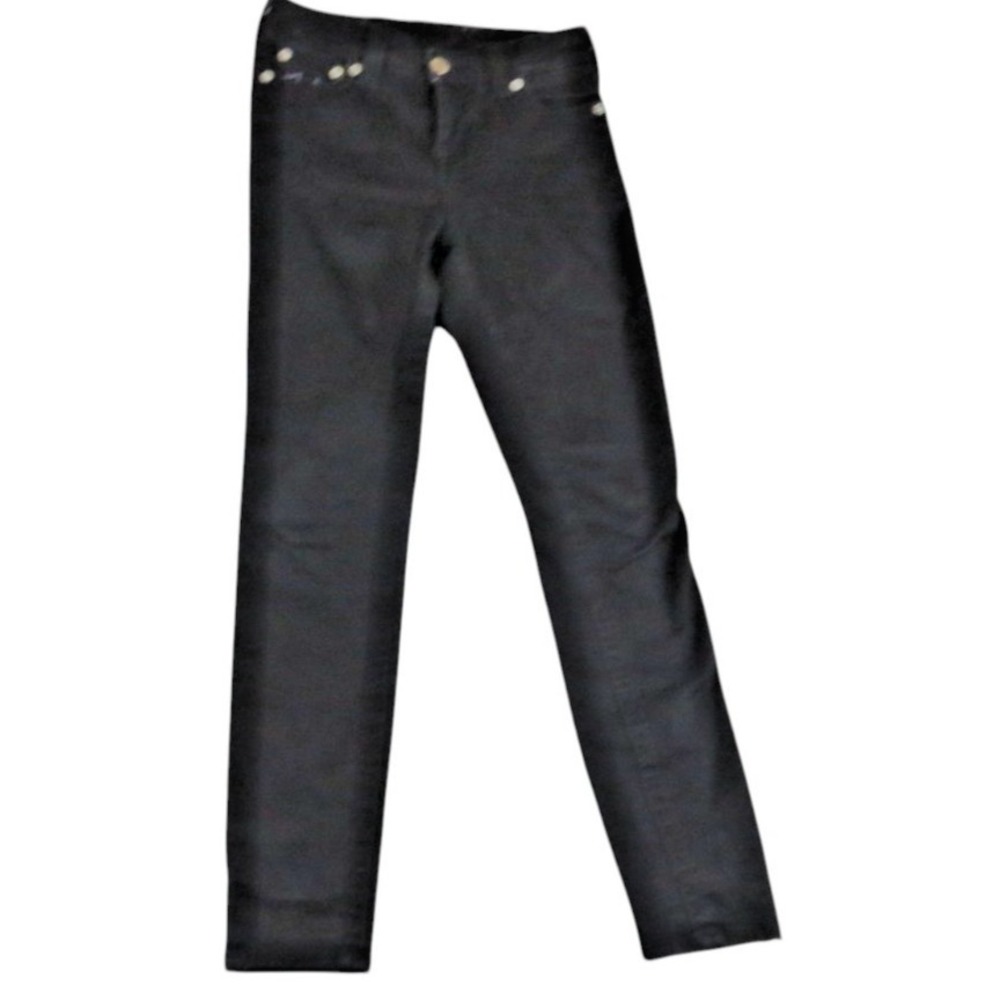 True Religion Jennie Curvy Mid Rise Skinny Black Jeans 28x28 Women Goth Y2K Core